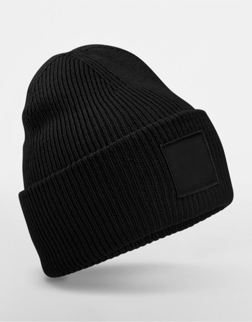 Pipo painoalueella Deep Cuffed Tonal Patch Beanie