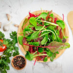 Argullsi bambusest salatikauss ja salatilusikate komplekt