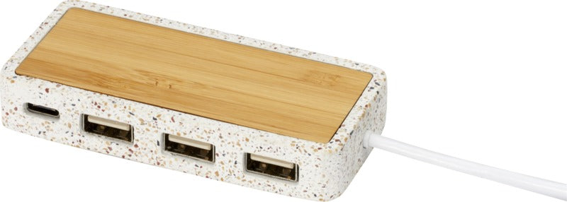 Terrazzo USB 2.0 jaotur - Looduslik 	12427706