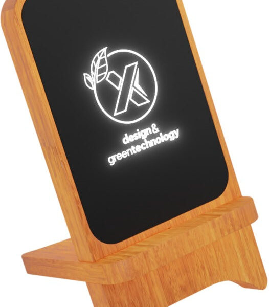 SCX.design W16 10W light-up juhtmevaba puidust alus
