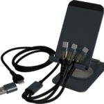 SCX.design O32 kokkupandav telefonialus 3-in-1 laadimiskaabliga