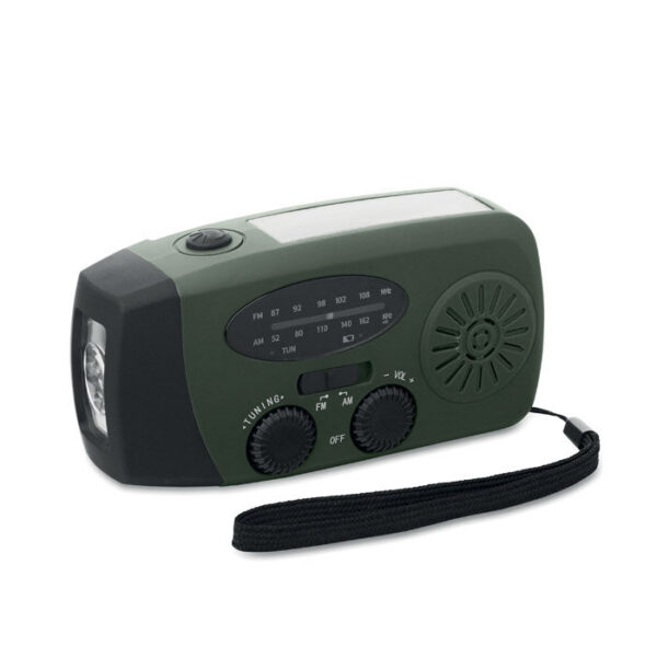Kaasaskantav AM/FM raadio taskulambiga